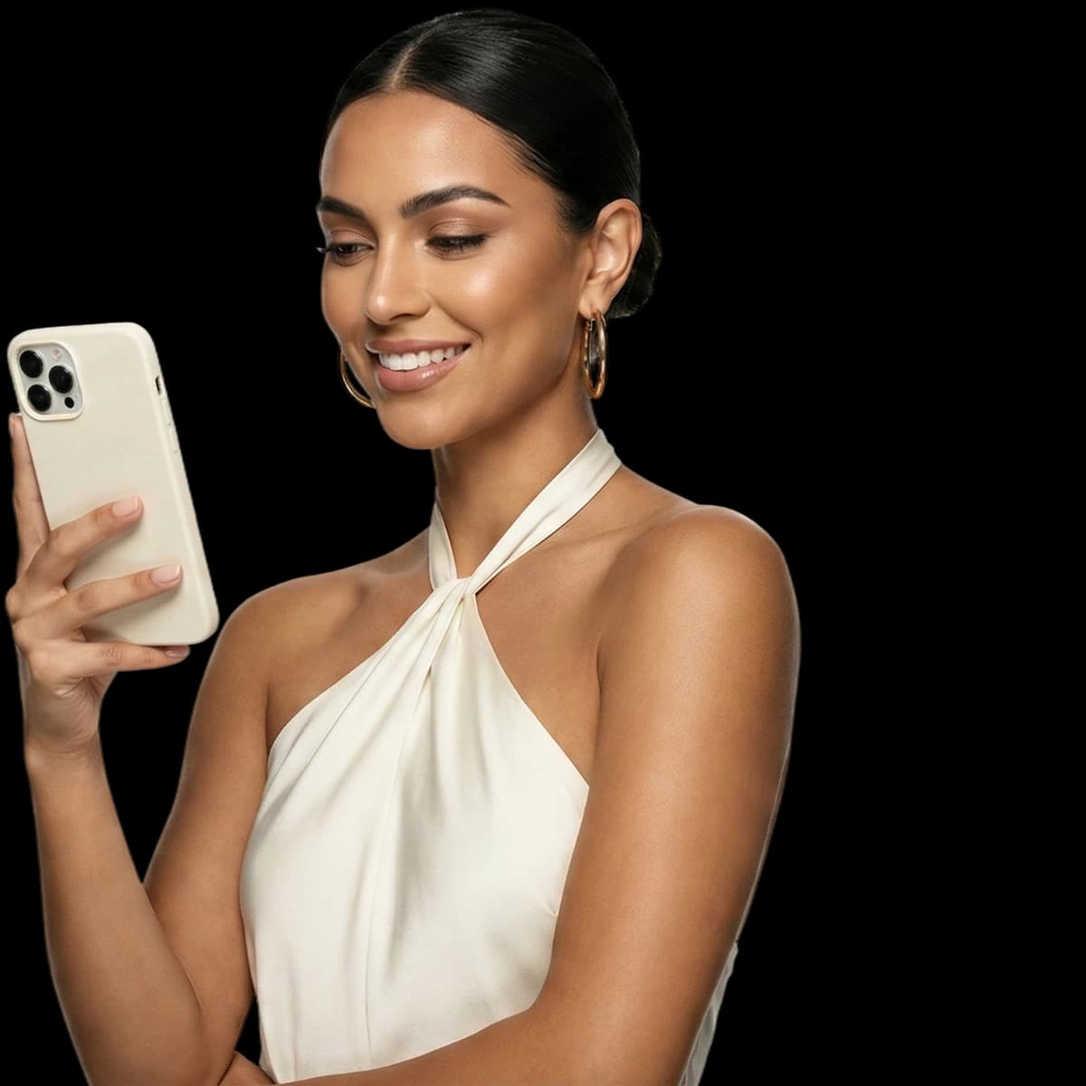 Mujer descubriendo lugares en BOOKiT