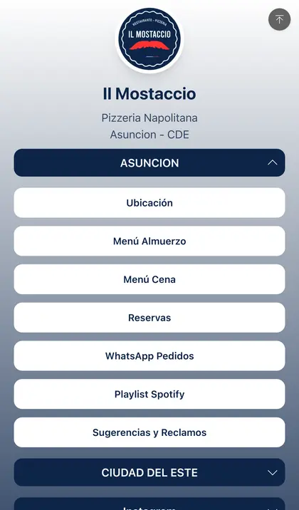 Link-in-bio de Il Mostaccio